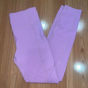 Lavender Lululemon Leggings with Pocket